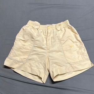 AFTCO Performance Nylon Yellow Fishing Shorts 32